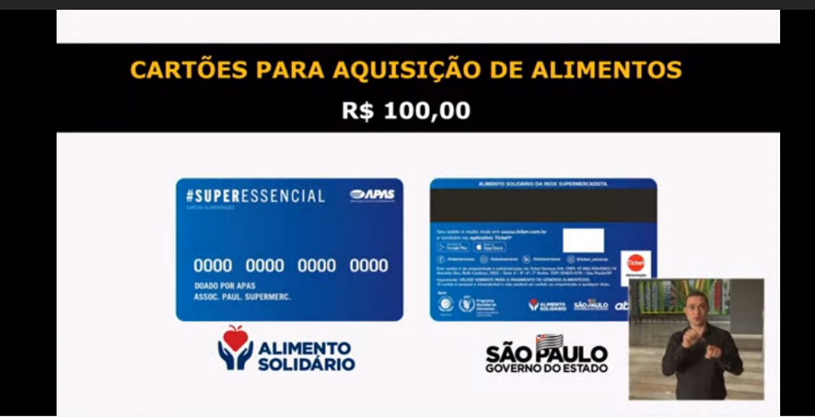 Estado anuncia cartão com R$ 100 para famílias em vulnerabilidade social