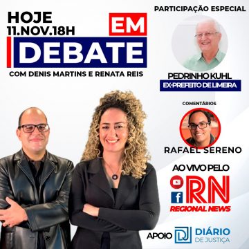 Programa “Em Debate” entrevista hoje Pedrinho Kühl, ex-prefeito de Limeira