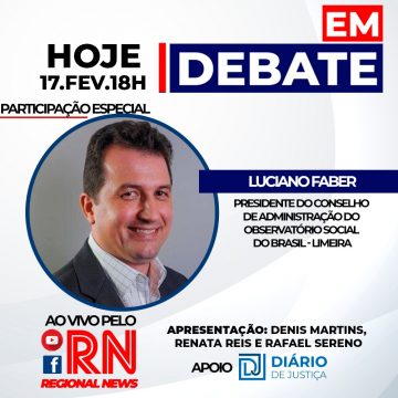 Programa “Em Debate” entrevista Luciano Faber, do Observatório Social em Limeira