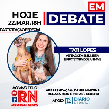 Programa “Em Debate” entrevista Tatiane Lopes, vereadora em Limeira