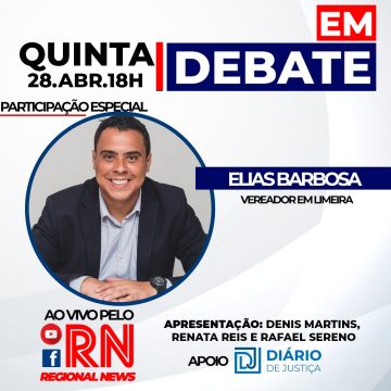 Programa “Em Debate” entrevista Elias Barbosa, vereador em Limeira
