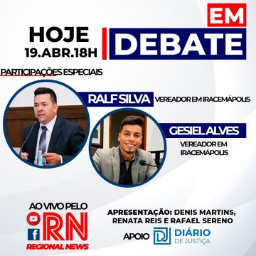 Programa “Em Debate” entrevista Ralf Silva e Gesiel Alves, vereadores em Iracemápolis
