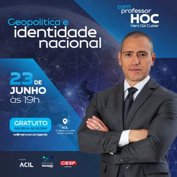 Cientista político palestra em Limeira sobre Geopolítica e identidade nacional
