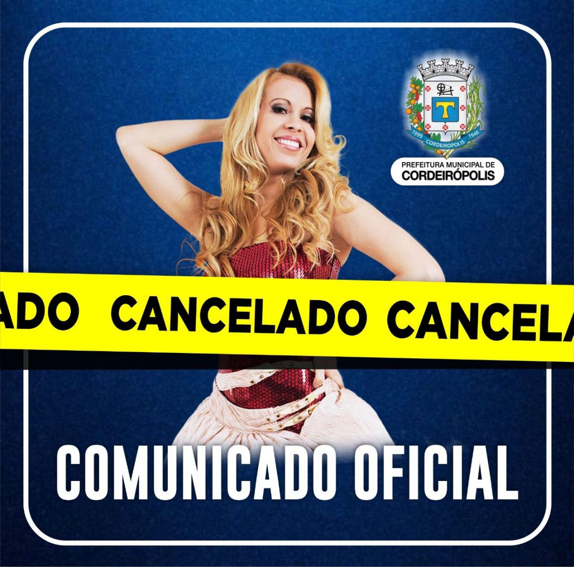 Cancelado show da cantora Joelma em Cordeirópolis por motivos de saúde