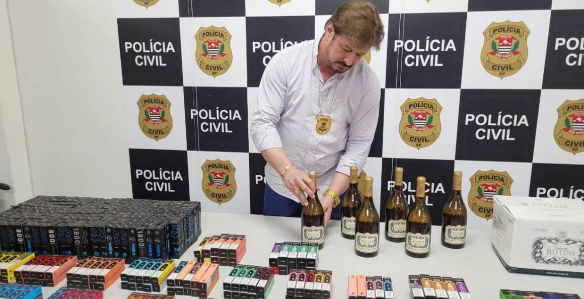 Limeirense é preso em flagrante por vinho contrabandeado e cigarros eletrônicos proibidos