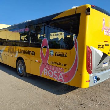 Ônibus em Limeira também vai lembrar a importância da prevenção ao câncer de mama