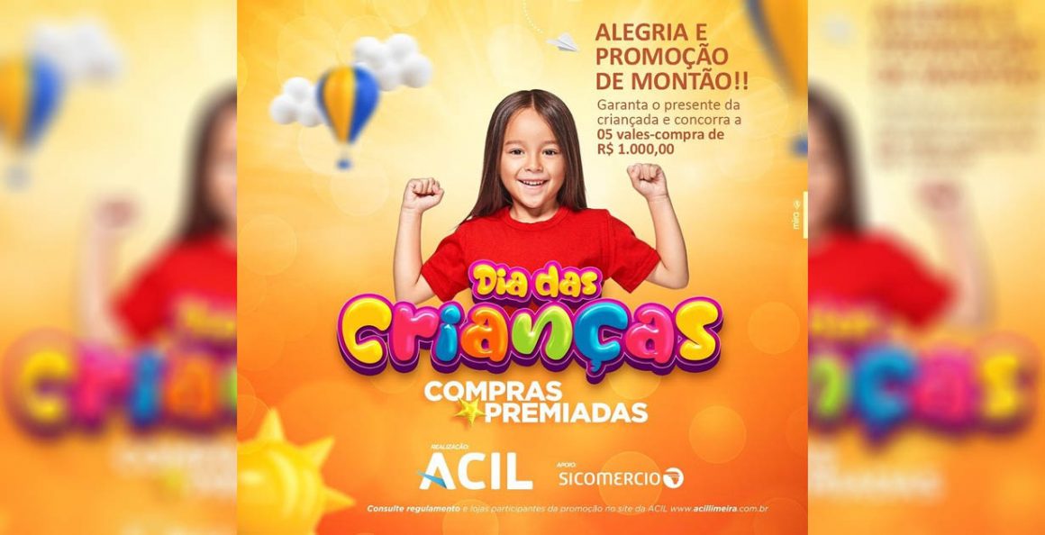 Acil lança campanha Compras Premiadas para o Dia das Crianças