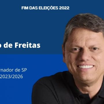 Tarcísio de Freitas é eleito governador de São Paulo