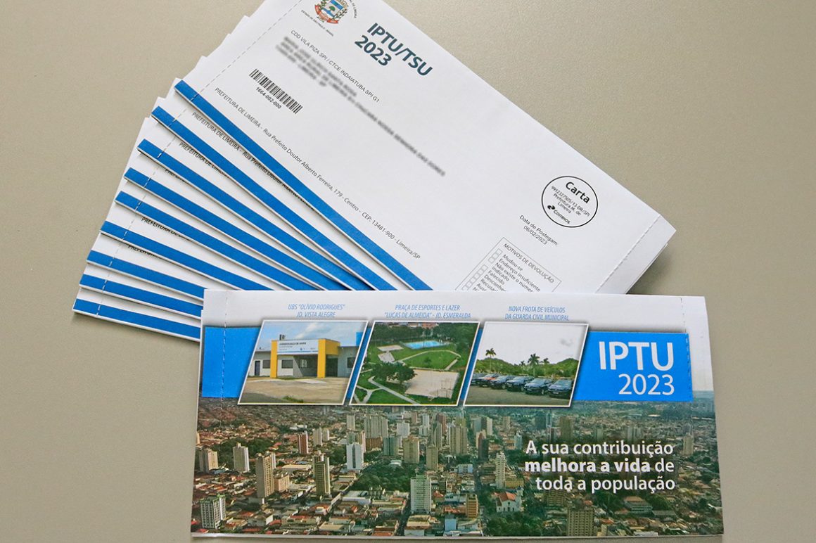 Guias do IPTU 2023 começam a ser entregues nesta semana em Limeira
