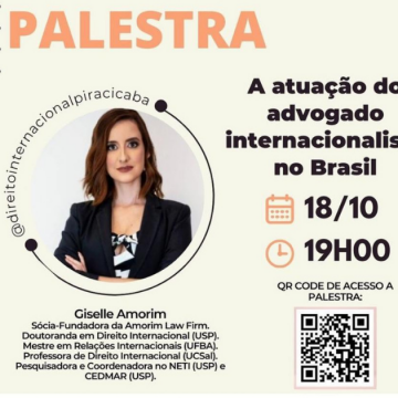 OAB Piracicaba promove palestra sobre atuação do advogado internacionalista