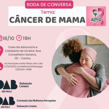 OAB Limeira promove roda de conversa sobre câncer de mama