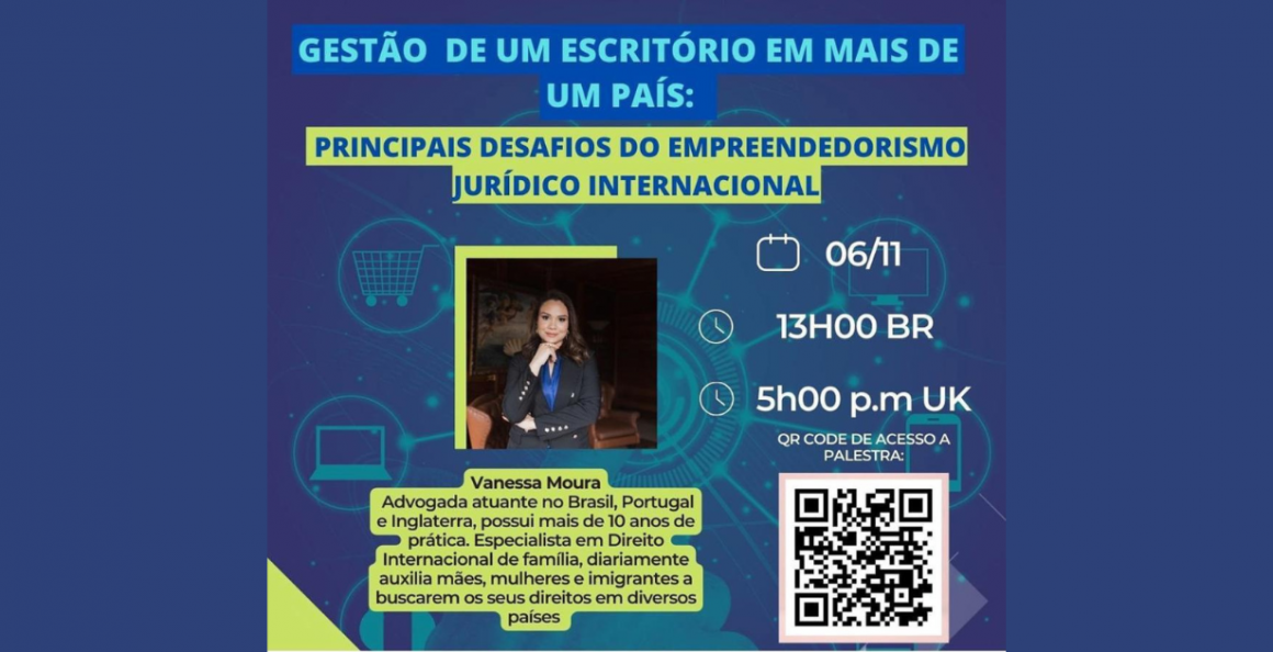 OAB Piracicaba promove palestra sobre empreendedorismo jurídico internacional